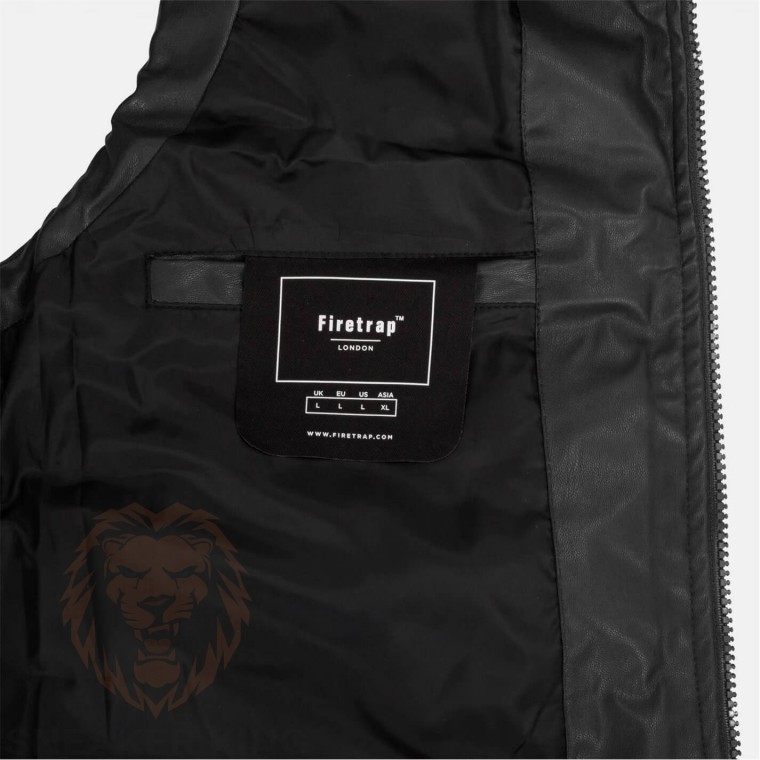 Жилет чоловічий Firetrap PU Gilet штучна шкіра 603727-03
